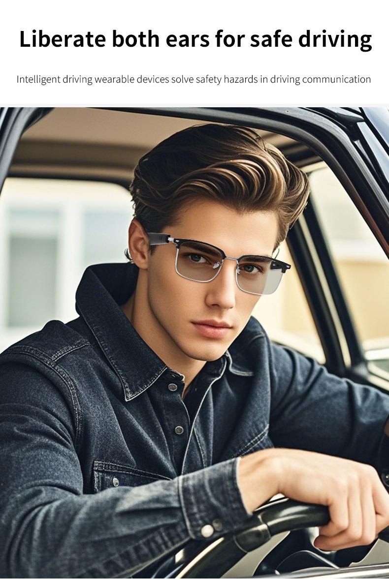 VUB AI Translation Smart Glasses with Bluetooth Connectivity 160 Languages GPT Chat Unisex Audio HD Voice Calls HiFi Sound Photochromic Lenses - Wearable VUB AI Translation Smart Glasses with Bluetooth Connectivity 160 Languages GPT Chat Unisex Audio HD Voice Calls HiFi Sound Photochromic Lenses - Wearable