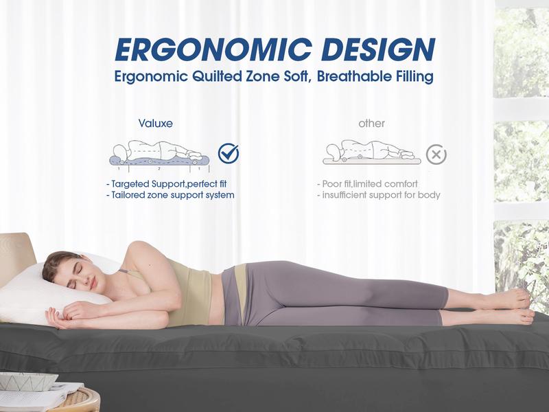 【VALUXE】 Upgraded Thickness Mattress Topper – Ultra-Soft, Breathable & Fluffy Pillow-Top Pad with 8–21″ Deep Pocket (Twin–Cal King) 【VALUXE】 Upgraded Thickness Mattress Topper – Ultra-Soft, Breathable & Fluffy Pillow-Top Pad with 8–21″ Deep Pocket (Twin–Cal King)