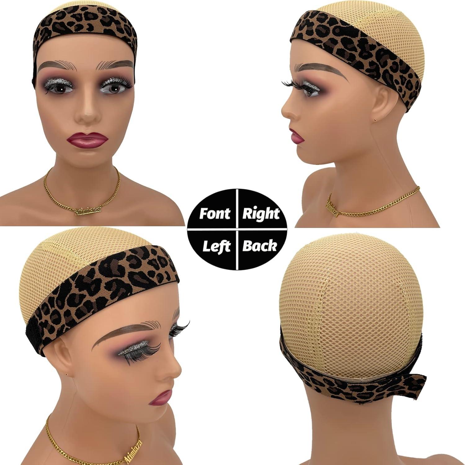 2 Piece Set Leopard Print Lace Hair Bands, Fixed Edges with Wrapped Ends, Stylish Accessory for Women & Girls