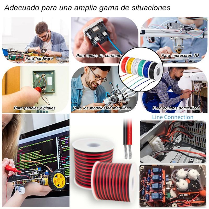 16-26 Awg PVC Wire Tinned Copper, Durable & Flexible, /, High Temp, 36v Low-Voltage, for LED, Home Theater, Automotive, Marine, RV, DIY