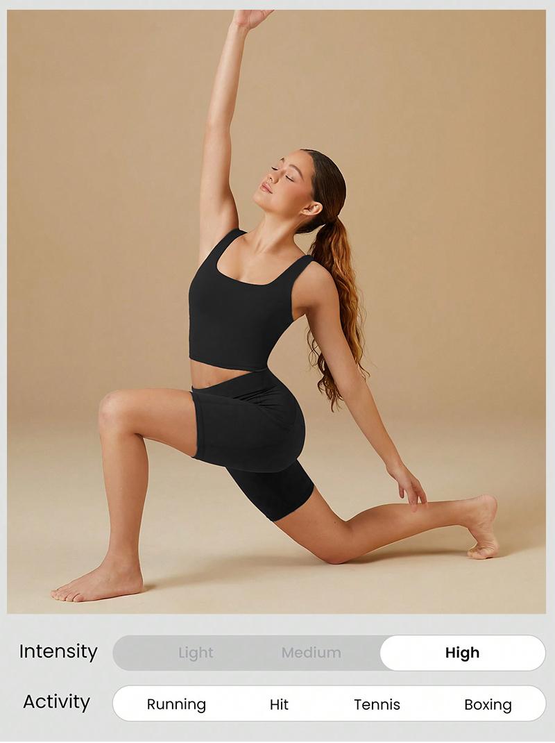 5PCS Women's Back To School High Waist Pocket Sports Shorts, Solid Cycling Shorts with Phone Pockets, Gym Shorts, High Stretch Skinny Biker Shorts, Gym Clothes, Quick Drying Yoga Workout Leggings, Fitness Sportswear Bottoms, Gym Clothing, Workout Shorts 5PCS Women's Back To School High Waist Pocket Sports Shorts, Solid Cycling Shorts with Phone Pockets, Gym Shorts, High Stretch Skinny Biker Shorts, Gym Clothes, Quick Drying Yoga Workout Leggings, Fitness Sportswear Bottoms, Gym Clothing, Workout Shorts