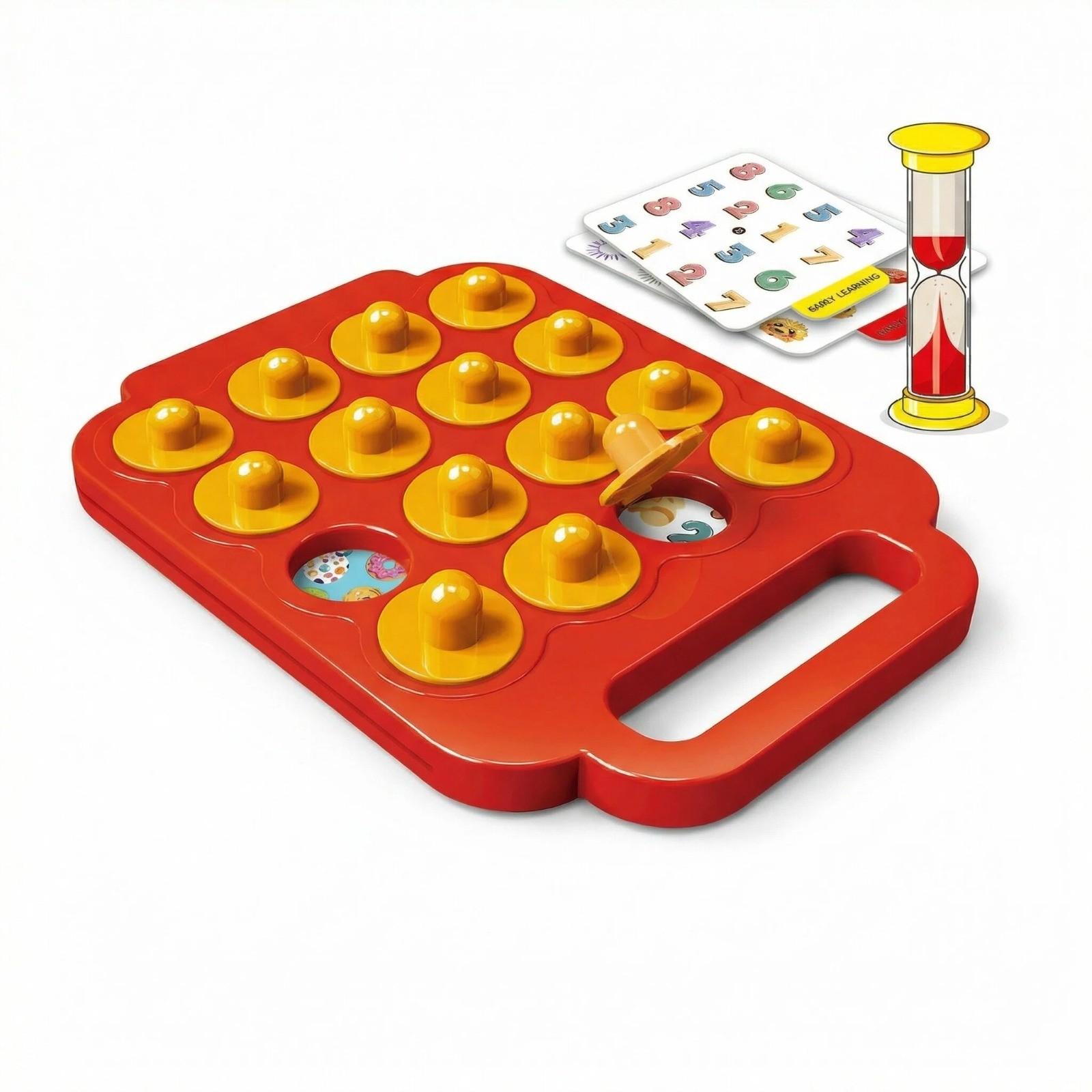 Table Flip Chess Memory Training Game, Interactive Two-Person Board Game, Pair Card Educational Toy, Suitable for 2-4 People