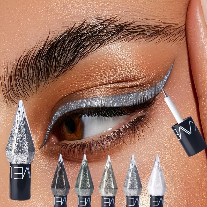 Five-Pack Diamond Glitter Eyeliner Liquid 12.5g, Long-Lasting Waterproof Eye Makeup, Perfect for Dramatic Looks, Ideal for All Skin Types