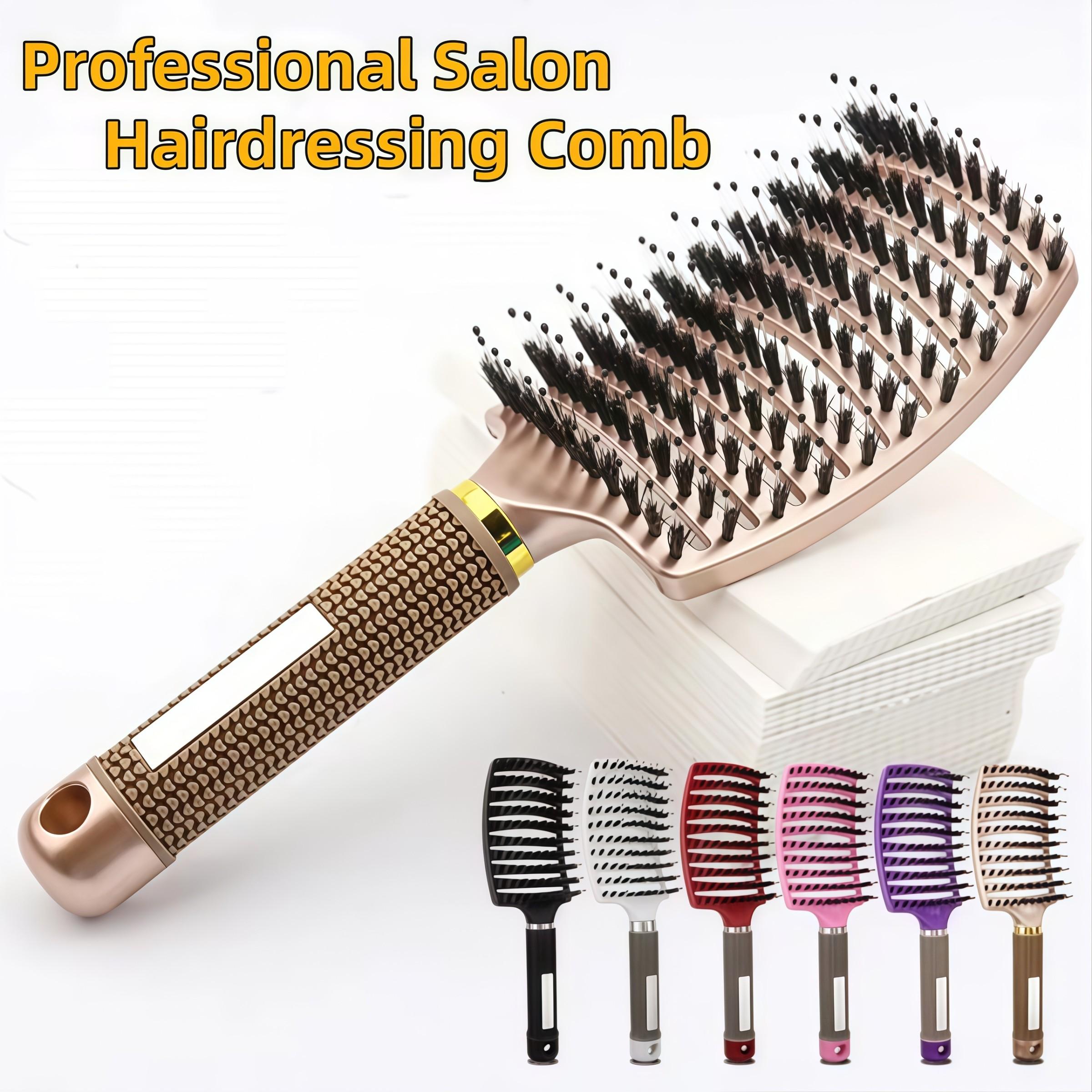 Professional Salon Hairdressing Comb, Scalp Massage, Wet Curly Detangle, Hair Brush for Barber Styling Tools, Single Item