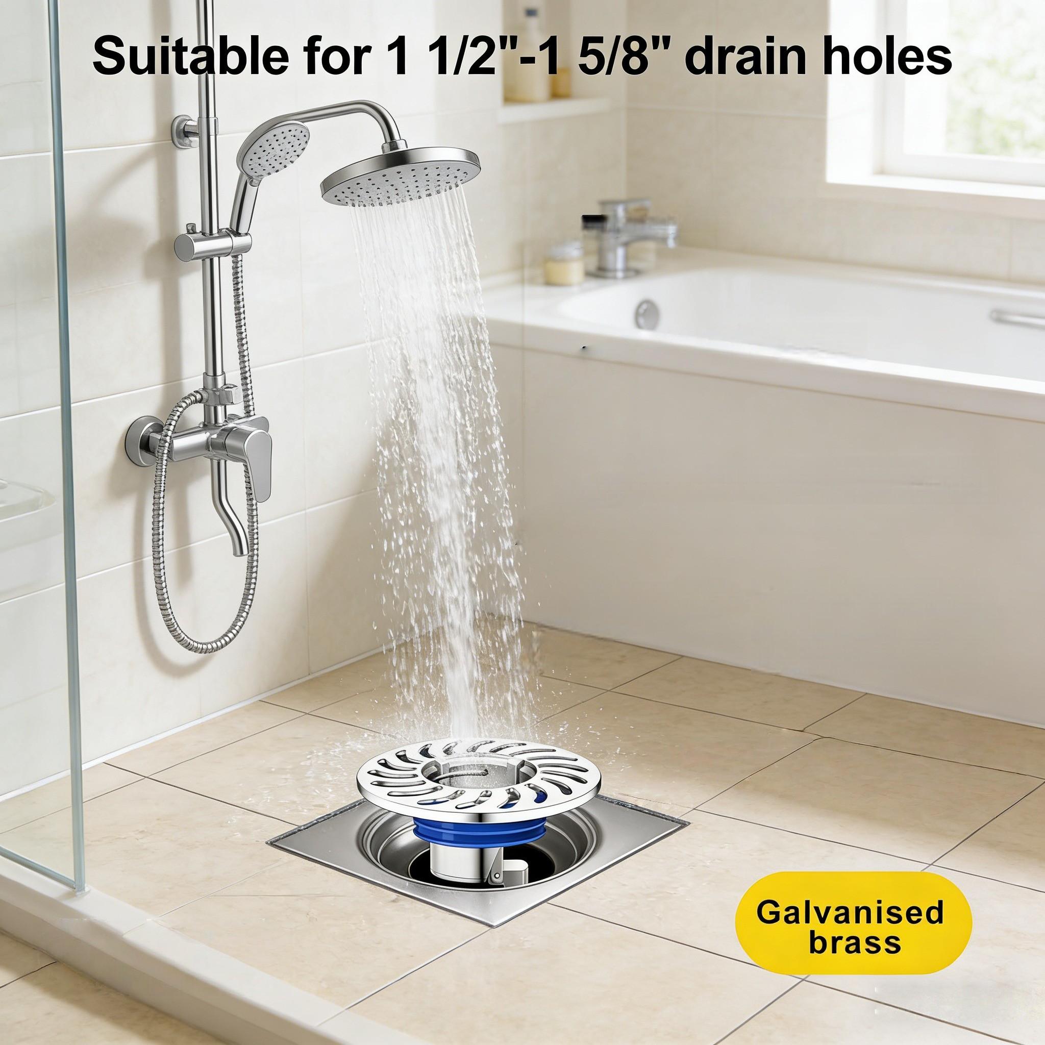 Copper Material Anti-Odor Drainage Device, Shower Drain Backflow Prevention Valve, Single Direction Drain Filter, Bathroom & Kitchen Odor Control