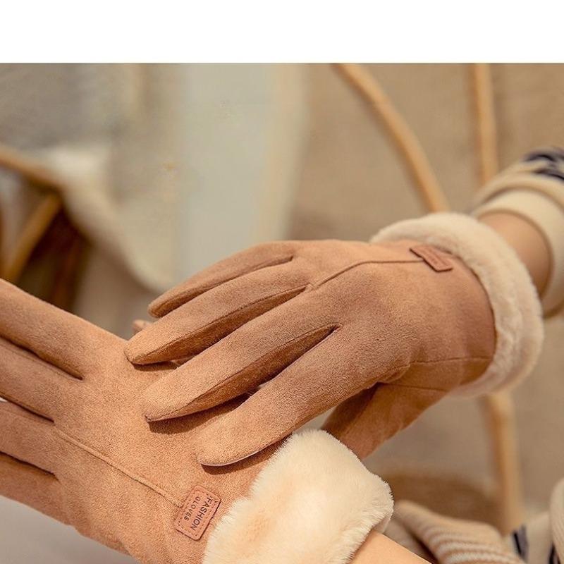 Autumn Winter Deer Skin Gloves, Soft Non-Slip Fine Touch, Screen Touch Sensitive, Versatile Daily Use, Comfortable and Stylish