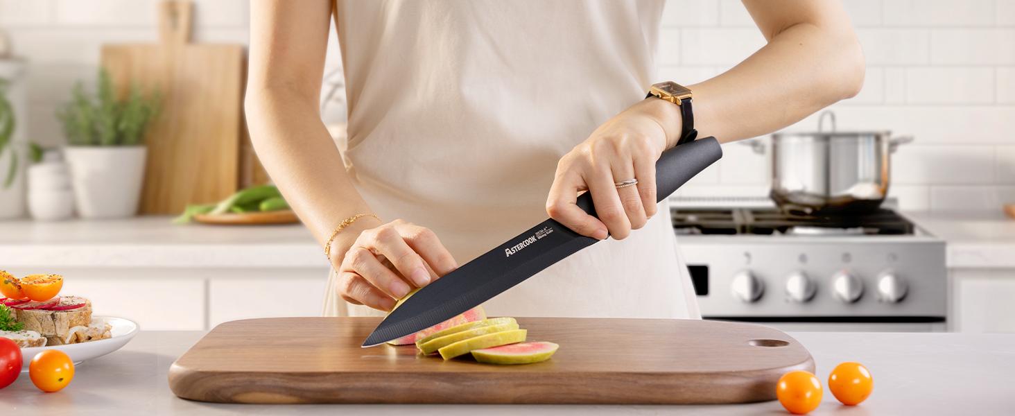 Astercook 22-Piece Knife Set with Block, German Steel, Chef & Steak Knives, Scissors, Sharpener & Peeler – Dishwasher Safe. Kitchen Kitchenware Kitchen Blade Stainless Traditional Wooden Astercook 22-Piece Knife Set with Block, German Steel, Chef & Steak Knives, Scissors, Sharpener & Peeler – Dishwasher Safe. Kitchen Kitchenware Kitchen Blade Stainless Traditional Wooden