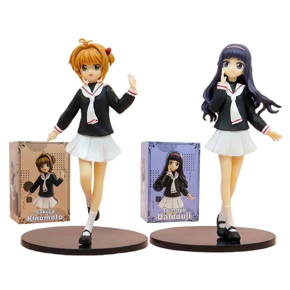 2026 New hot item 16cm Anime Card Captor Sakura Figure Haruno Sakura Tomoyo Daidoji Action PVC Model Collect Decorations Toy Gift In Stock