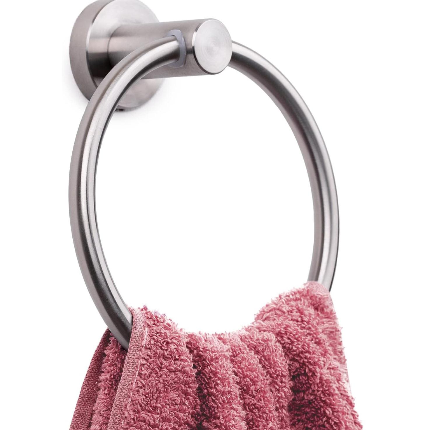 Sus304 Stainless Steel Wall-Mounted Hand Towel Rack, Bathroom Towel Holder, Kitchen & Bath Towel Stand, Durable and Stylish