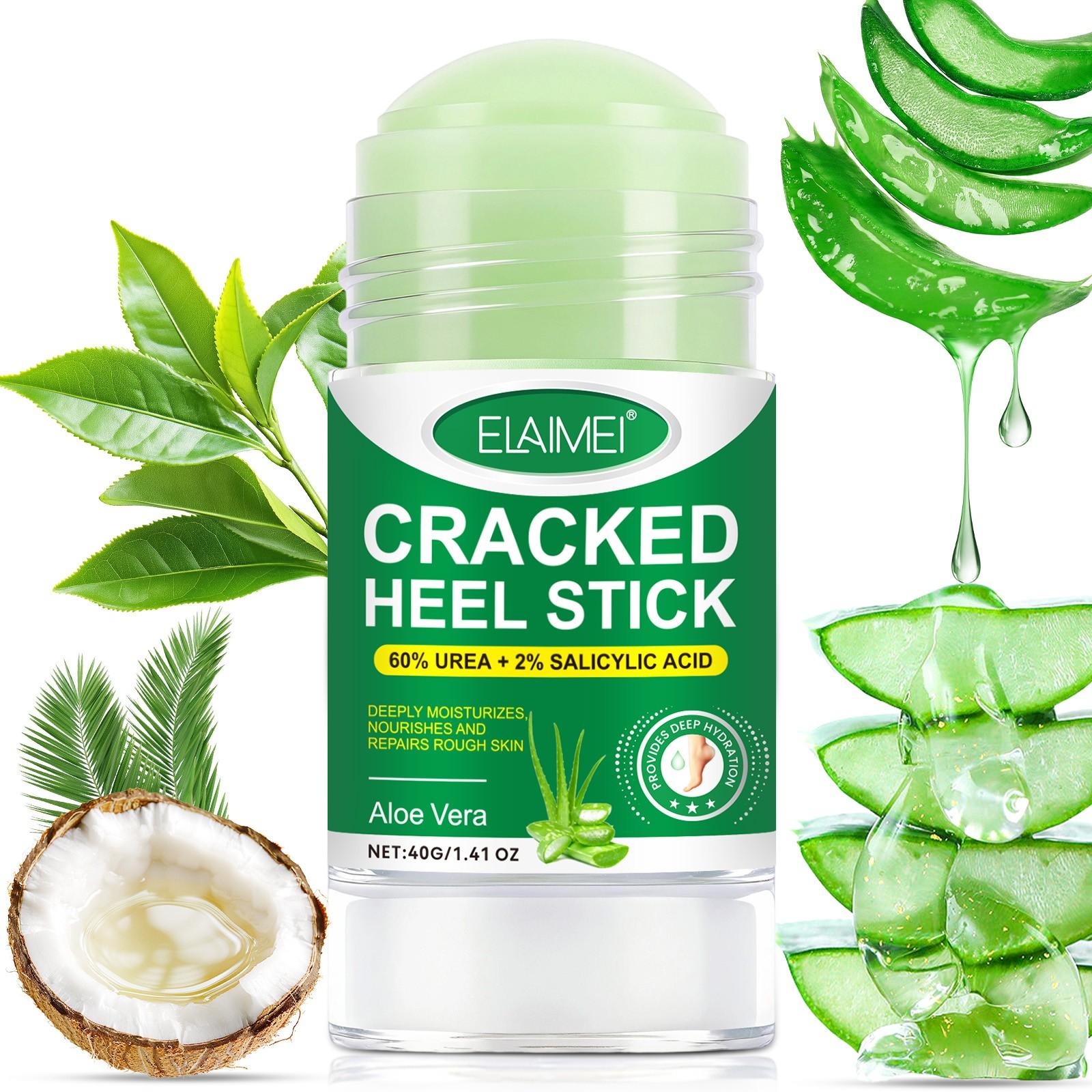 Elaimei Foot Care Stick, Avocado Oil Moisturizing Heel Cracked Cream, Hydrating Rough Skin, Winter Essential Anti-Dryness Foot Lotion