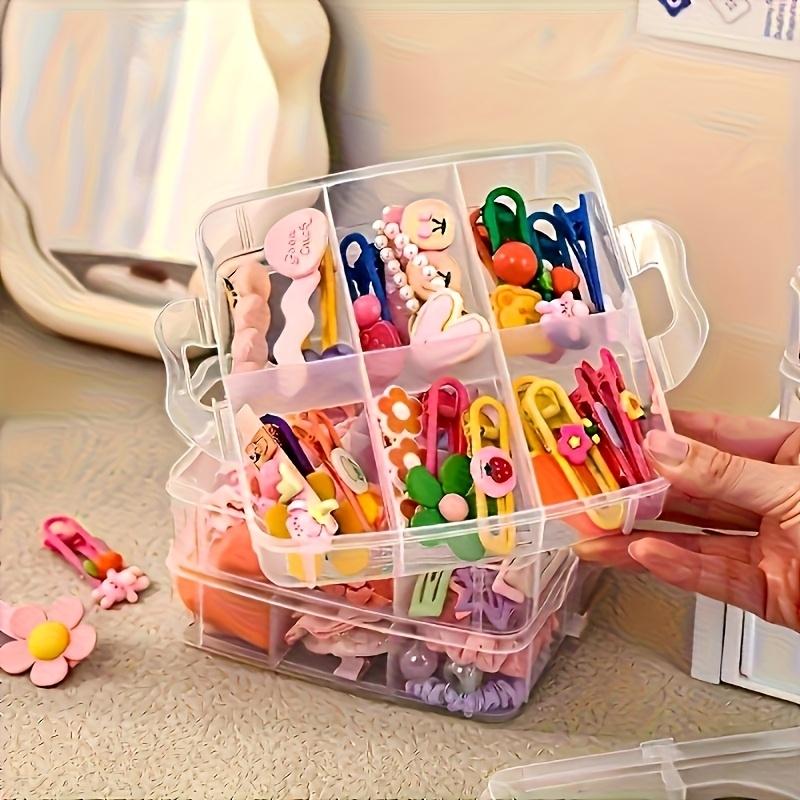 Three-Tier Stackable Multi-Compartment Storage Box - a Versatile And Durable Organizer Suitable for Kitchens, Bathrooms, Bedrooms, Jewelry, And Crafts - Features a Colorful Snap Design for Easy Sorting, Shared by Four People