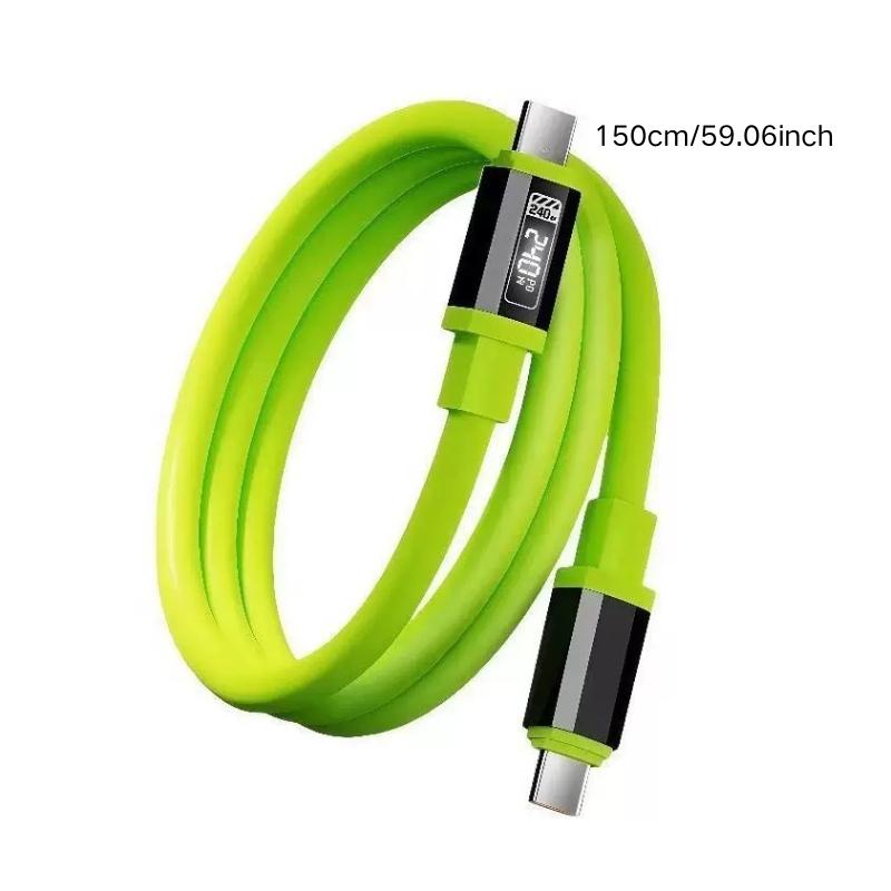 240W Fast Charging Cable, Mobile Data Cable, Smart Quick Charge, High-Power Fast Charging, Super Fast Charge, Compatible with Apple Type-C Charging Smartphone Cellphone