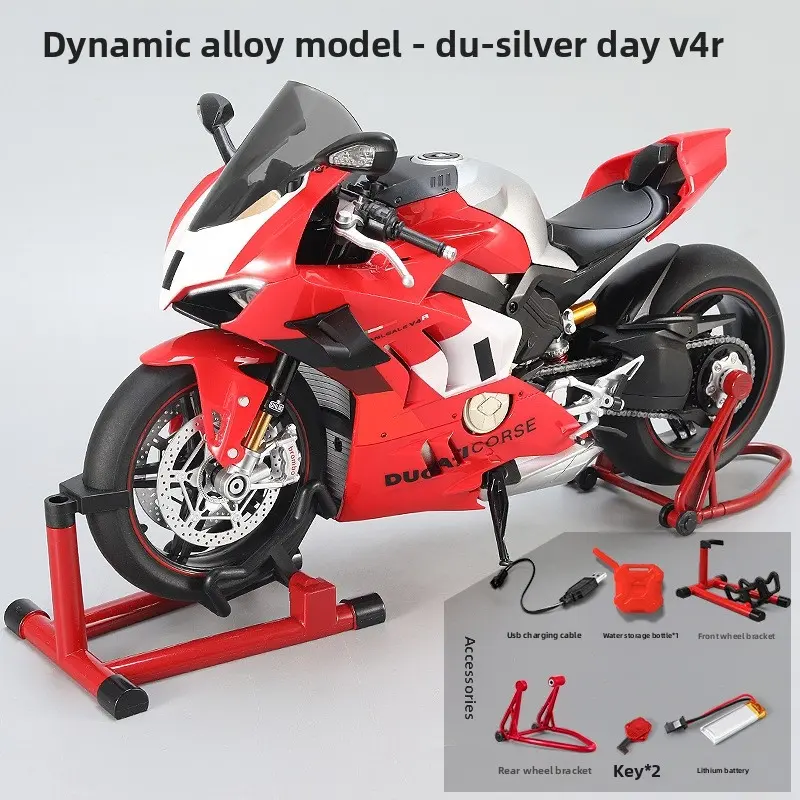 Extra-large 1-7 Ducati - Silver White