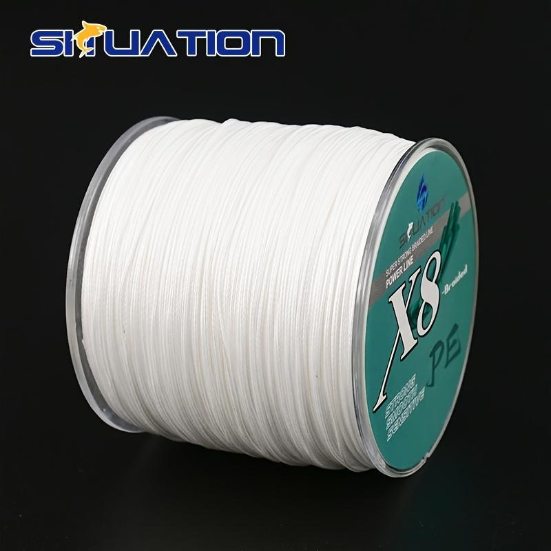 SIIUATION 300M-328YDS super strong fishing line, 8 strands of multi thread PE wear-resistant braided wire, 12 25 40 60 80 100 pound smooth long throw