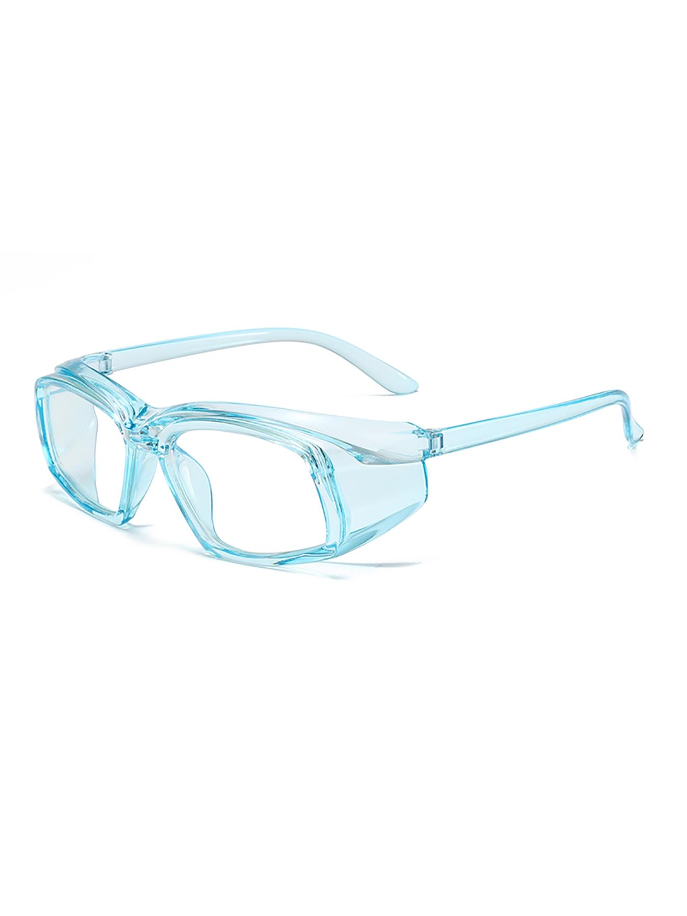 【1PC】Protective Square Frame Anti-Fog HD Eyewear, Alternative to Regular Glasses for Lab, Clinical & Outdoor Eye Protection