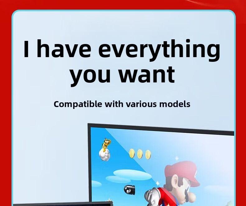 MOVONE Wireless Switch Controllers for Switch/OLED/Lite,Gamepad with No Drift Joystick, Dual Vibration, Wake-Up,Motion Control, Screenshot,Best Value Alternative L/R (Red & Blue)