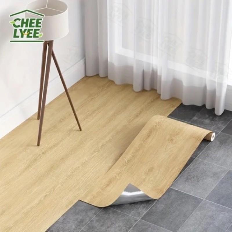 2 Rolls SXP Self-Adhesive Wall Floor Tiles, Peel and Stick 15.75"X118" Vinyl, Aluminum Foil Backing, Modern Wood Grain and Marble Pattern, 30 Colors Available, Home Decor, Easy to Apply Wall Film, Suitable for All Indoor Spaces