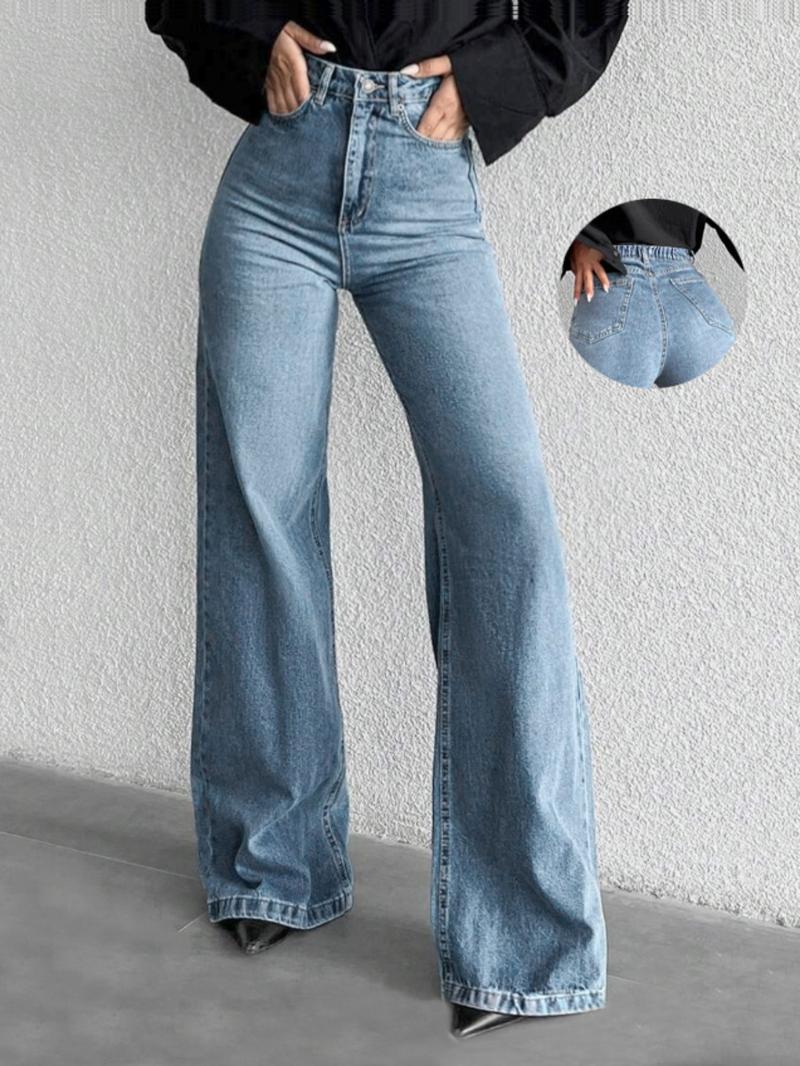 Baggy Pants for Women, Casual High Waist Wide Leg Jeans, Comfortable Stretch Denim, Trendy Streetwear Style, Perfect for Daily Wear