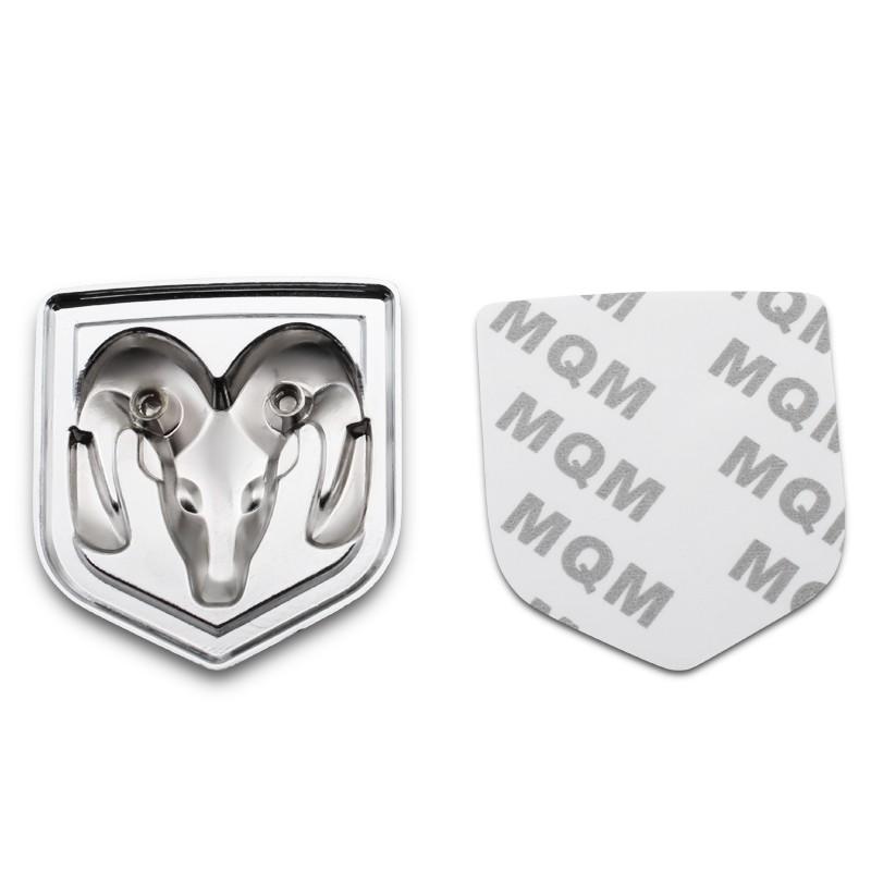 3D Metal Car Sticker RAM Head Emblem Decoration for Dodge RAM Caliber 1500 Caliber Challenger Charger Car Accessories