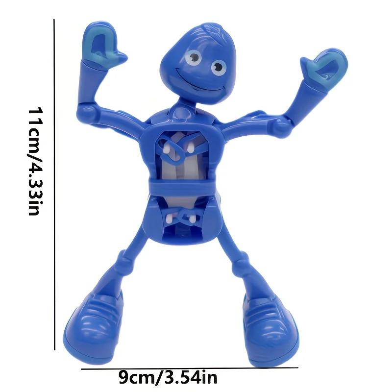 1pc Realistic Dancing Robot, Wind-Up Spring Design, Funny Split Pose, Fun Swinging Ornament, Creative Holiday Gift