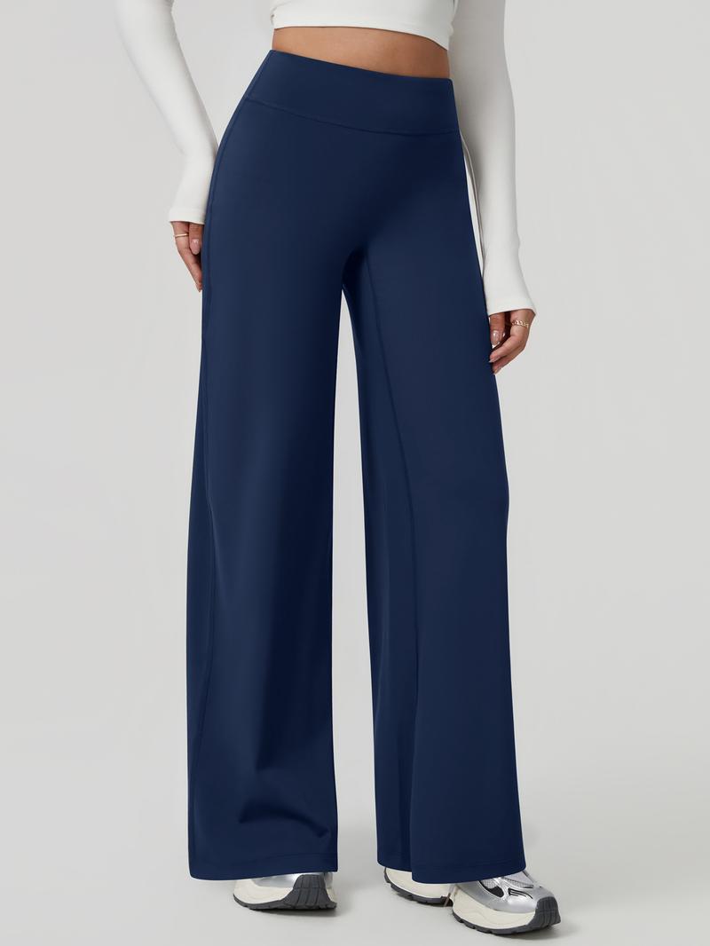 Women's High-Waisted Wide-Leg Pants, Casual Chic Trousers, Comfortable Loose-Fitting Design, Soft Breathable Fabric, Perfect for Daily Wear & Sports