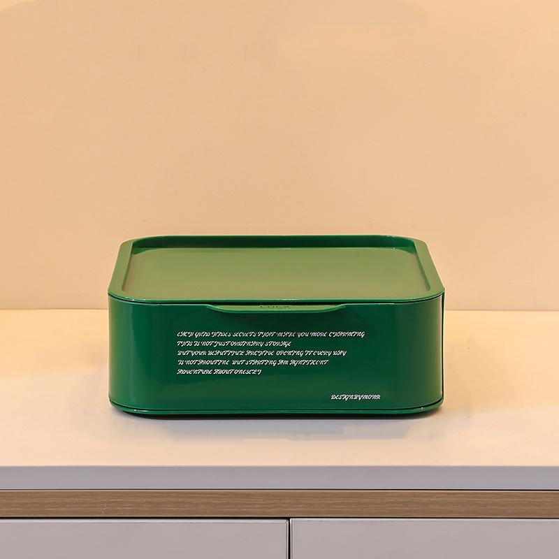 Drawer Organizer - Modular Desktop Storage System, Stackable Plastic Drawers, Non-Slip Base, Space-Saving Vertical Design, Standard Desk Compatible