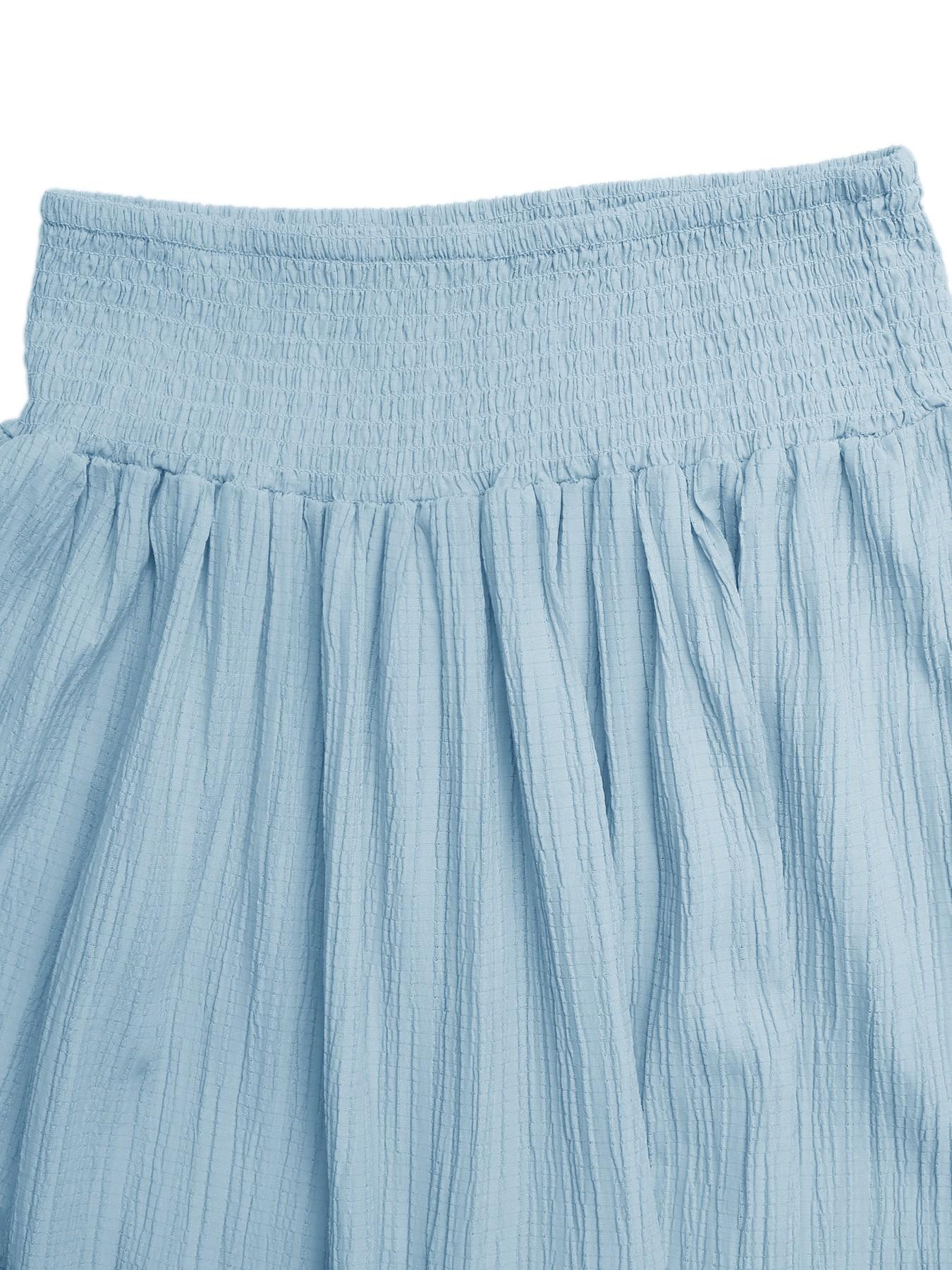 Elastic High-Waisted Casual Drawstring Midi Skirt for Women, Summer Fashion, Comfortable and Stylish, Perfect for Daily Wear, Everyday