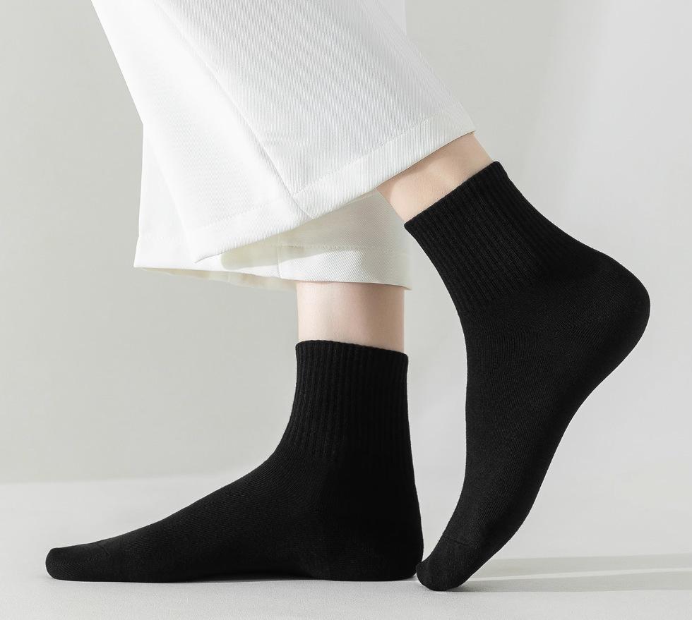 Tropical Style Mid-Tube Cotton Socks – Breathable, Sweat-Absorbing, Deodorizing Everyday Socks for Men & Women |     Summer Essential
