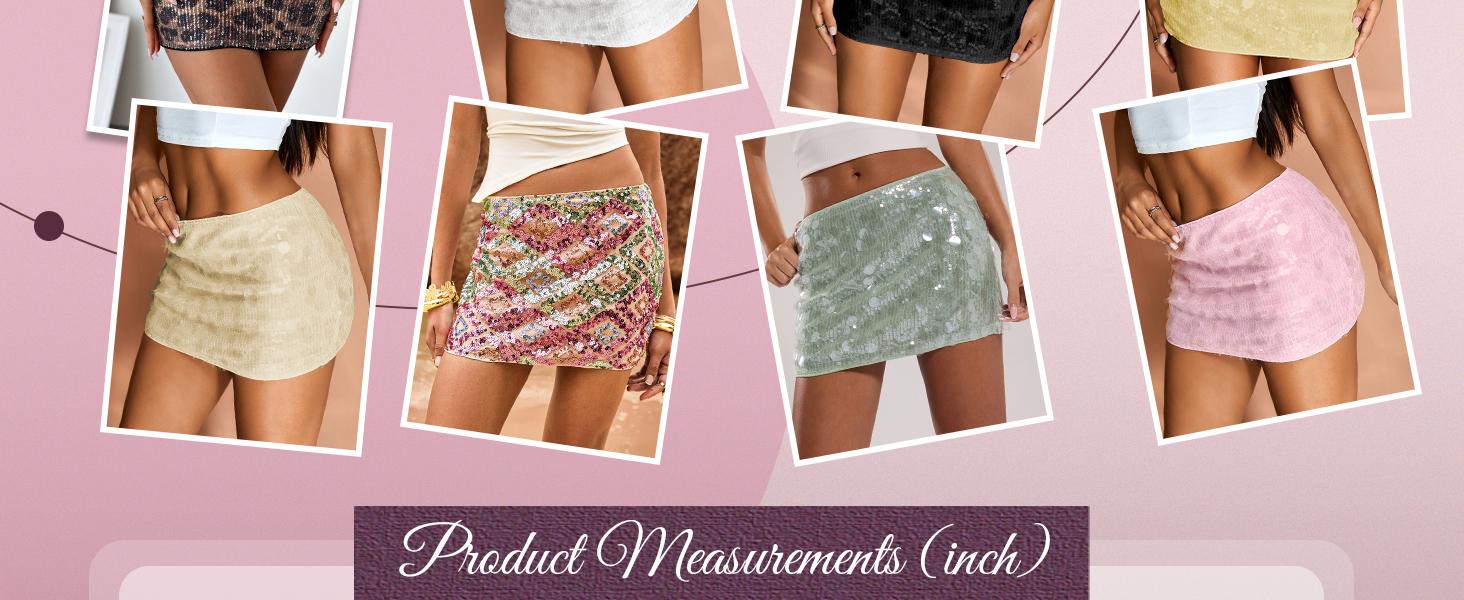 Spring Contrast Sequin Drop Waist Dancing Party Bodycon Mini Skirt