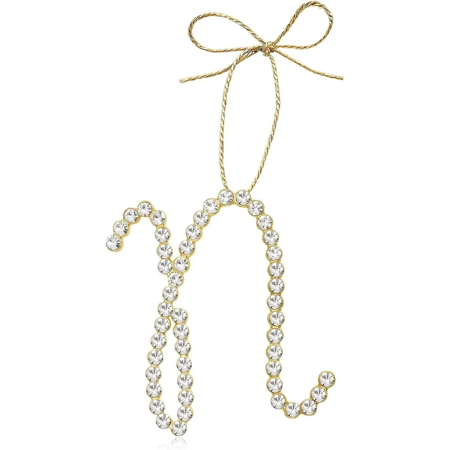Christmas Letter Ornaments, Letter N Ornaments for Christmas Tree | Initial Xmas Tree Hanging Ornament for Mother Best Friends Sister Wife Party Decor