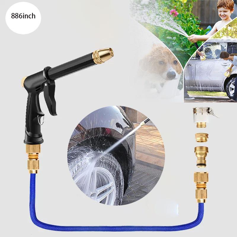 Garden Hoses & High Pressure Car Wash Nozzle, Water Pipe & Connector & Nozzle, Watering Nozzle for Garden Hose, Car Wash Tool, Garden Supplies 886inch