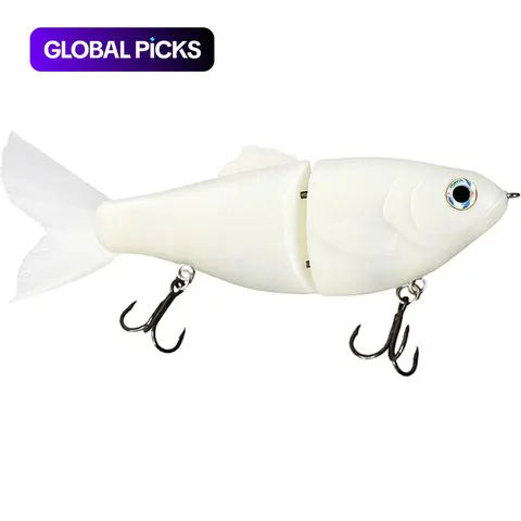 Minnow Glide Bait Slow-Sinking Fishing Lure for Big Bass, Musky, Striped Bass, and More, 6.46 in / 2.15 oz, Artificial Fishing Lures #GLOBAL PICKS