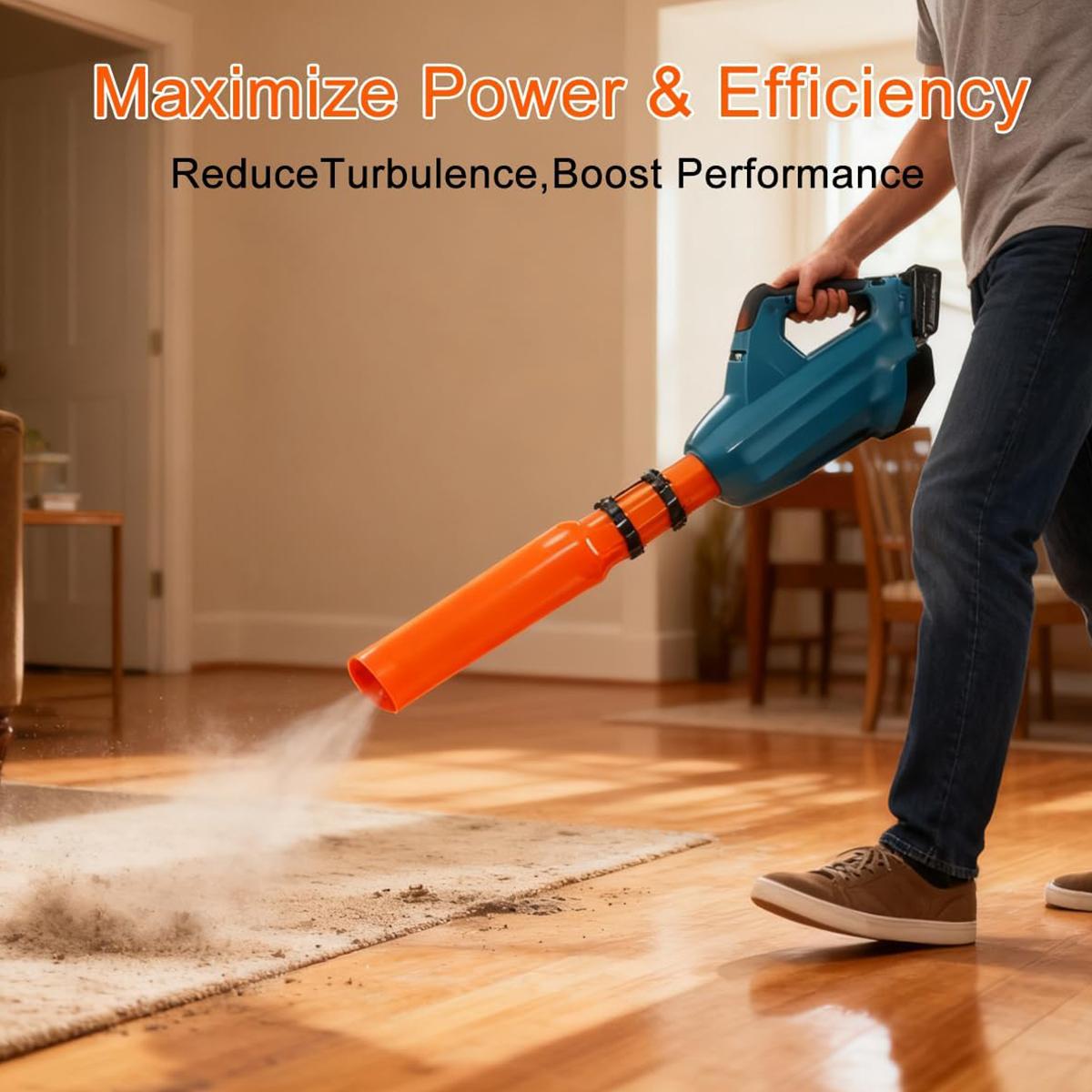 BASIC SUPPLY Leaf Blower Air Booster – Universal High-Flow Nozzle Attachment for Leaf Blowers, Boosts Air Speed & Efficiency, Weather-Resistant Yard Cleaning Tool Fits 2–4 Inch Blower Nozzles