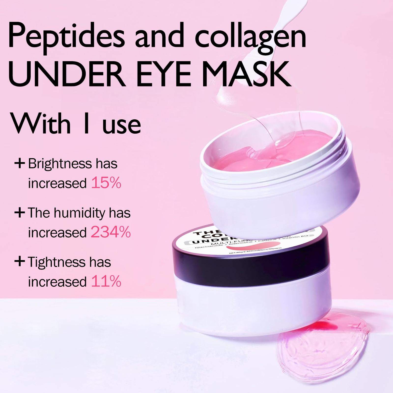 60pcs Peptide Collagen Eye Masks with Retinol & Caffeine, Deep Moisturizing, Hydrating & Firming High-Hydration Eye Care Treatment #GLOBAL PICKS