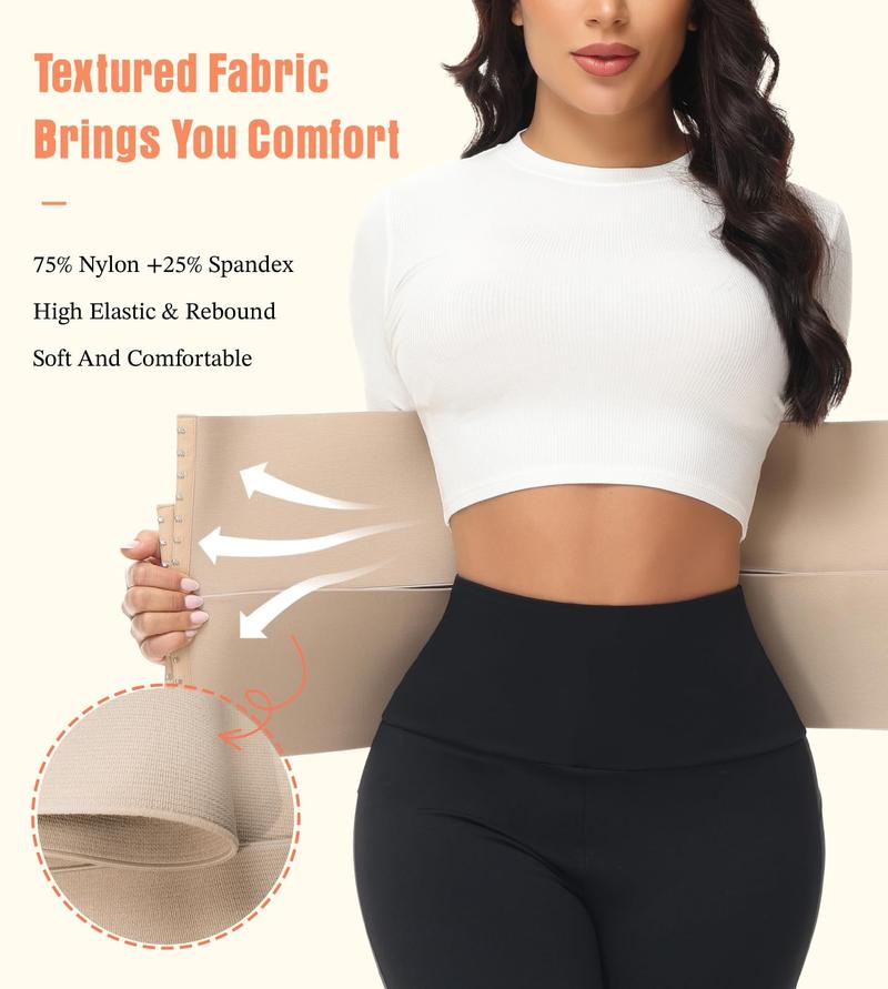 ChicCurve Corset for Women Segmented Waist Cincher Shapewear for Tummy Control Workout Sweat Corset Wrap Belt with Soft Leather Fastening and 3 Adjustable Straps for Comfort and Support