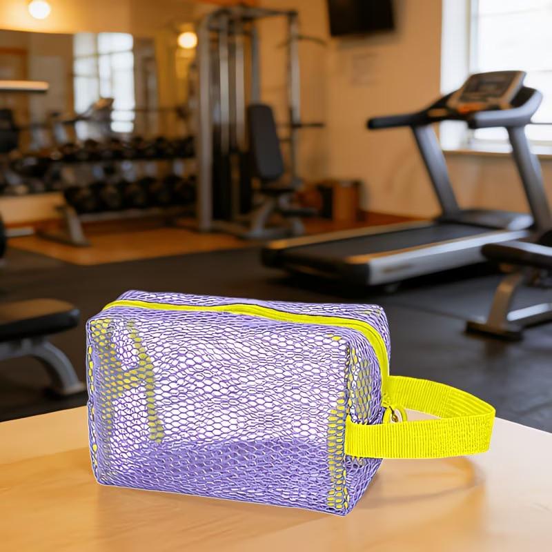 One-piece macaron-colored cosmetic bag, multi-functional cosmetic bag, swimming bag, beach bag, makeup bag, skincare bag, toiletry bag, storage bag, zipper closure, a great gift for friends and family.