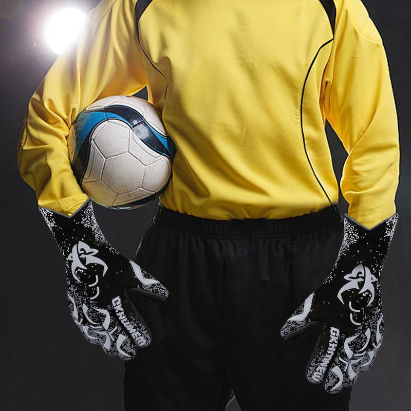 Soccer Goalie Goalkeeper Gloves Kids Youth and Adult Provide Extreme Strong Control and Grip, Breathable and comfortable Soccer Gloves,High Performance Professional Grade Goalkeeper Glove Equipment