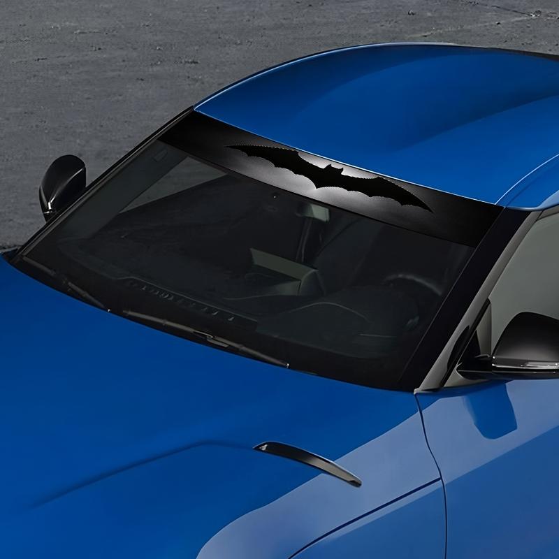 1-Piece Cool Black Bat Pattern Sticker - Waterproof and Scratch Resistant Vinyl Car Sticker - Self-Adhesive Vehicle Exterior/Interior, Laptop, Personalized Trim - Easy to Apply, No Residue Removal - Car Decals for Cars, Trucks, SUVs, Motorcycles