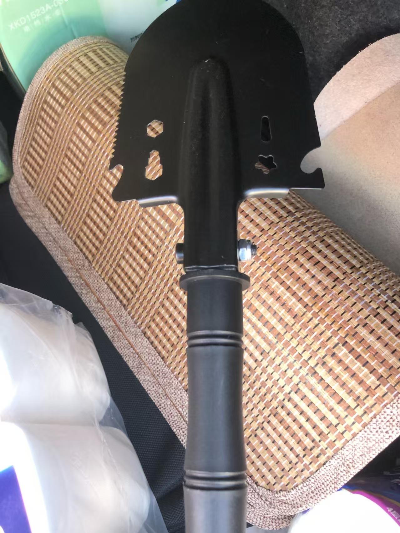 Versatile Engineer Shovel: For wilderness, off - road, rescue & fishing. Comes with compass, hex wrench, saw, opener. Easy to carry. A top outdoor multi - tool! fishing  time  fishing  lures Stainless Steel Knives Survival Supplies Stainless Steel Knives