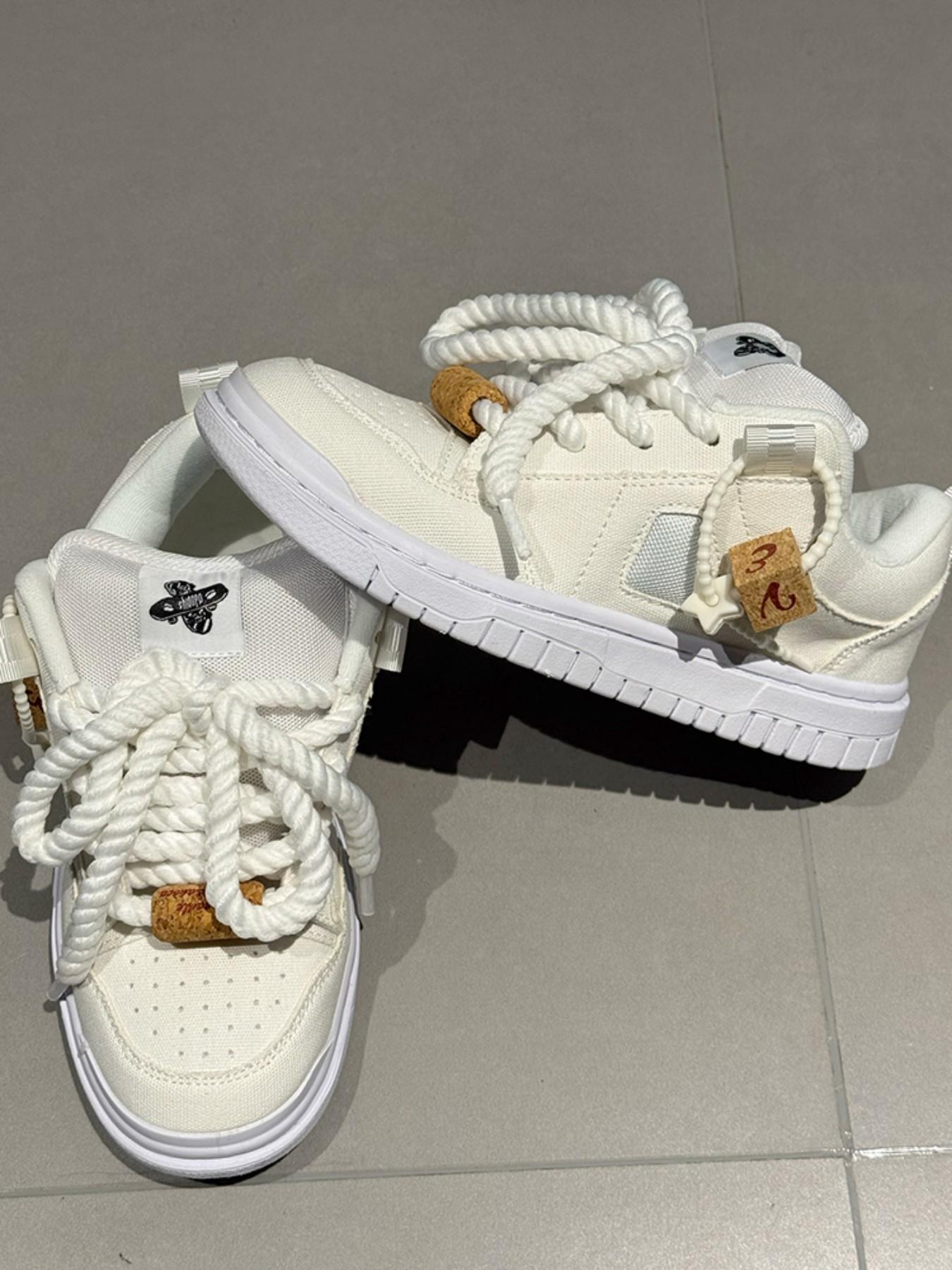 Men's Casual Canvas Shoes, Low Top Round Toe, Lace-Up Flatform, Anti-Slip Rubber Sole, Unisex Couple Sneakers, All-Season Fashion