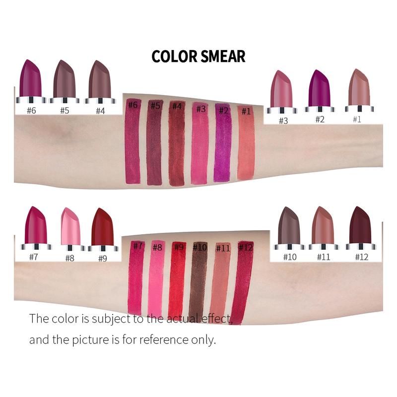 Long Lasting Matte Lipstick, Easy Coloring Lip Sticks, Sweat Proof Matte Lipstick, Suitable for All Occasions Lip Makeup, Makeup Accessories