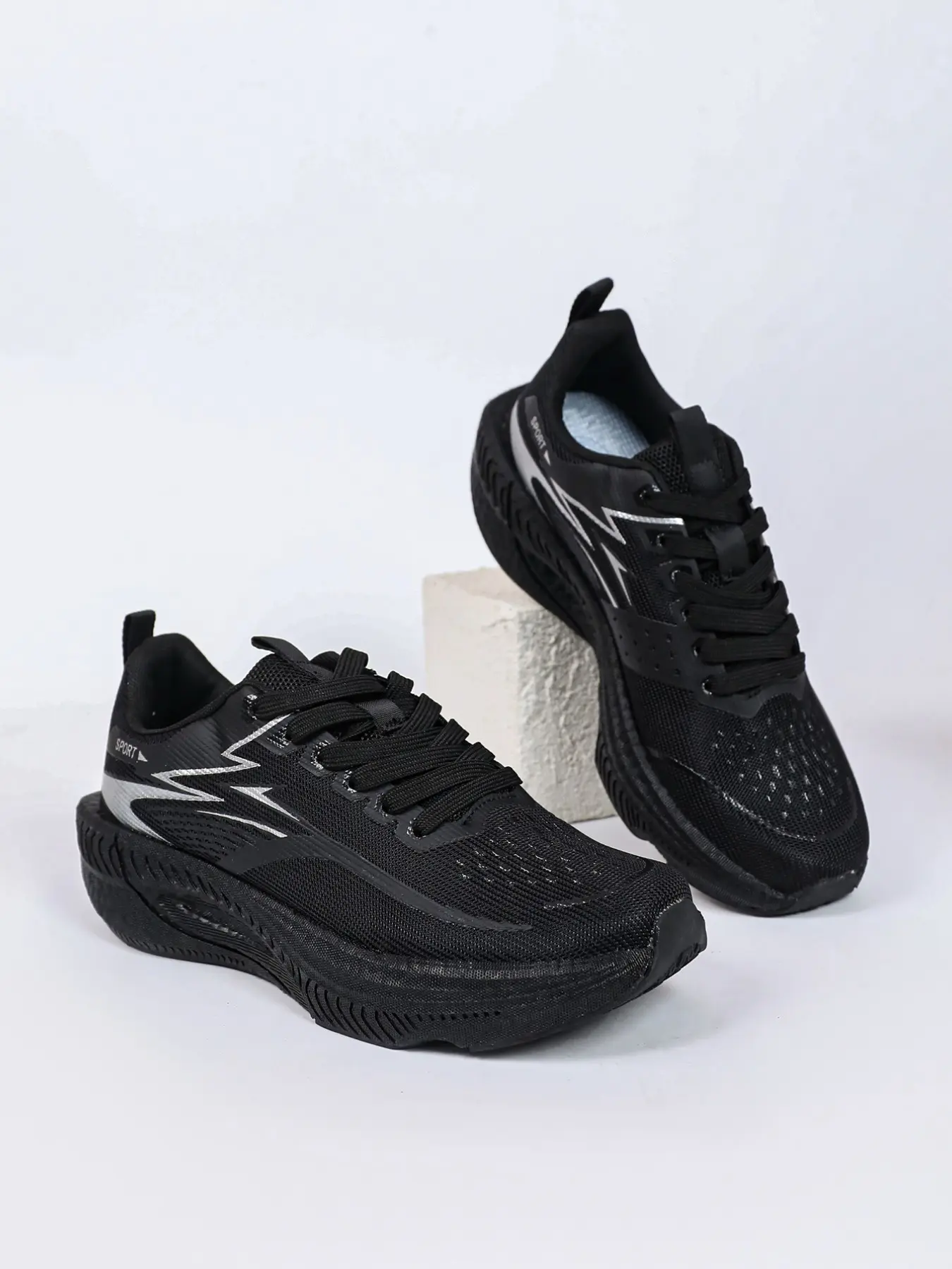 New Comfortable Breathable Mesh Couple Sneakers, Sporty Colorblock Design, Winter Outdoor Running Shoes, Textile Upper, Eva Sole, Workout Sneakers