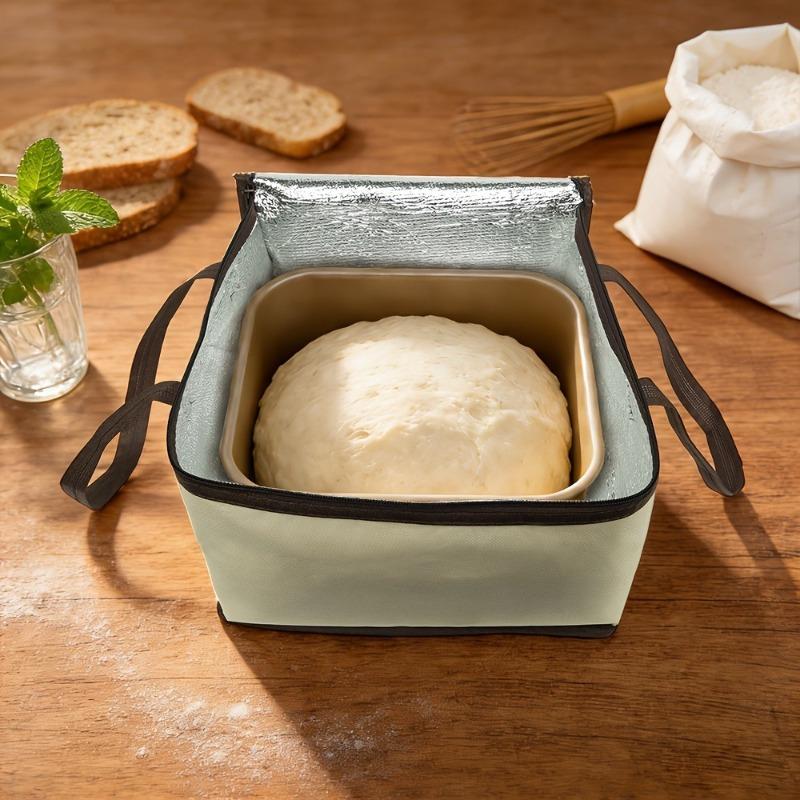 Dough proofing box, dough proofing container with carrying bag, yeast proofing box, foldable with zipper, suitable for pizza, yogurt, and yeast tea