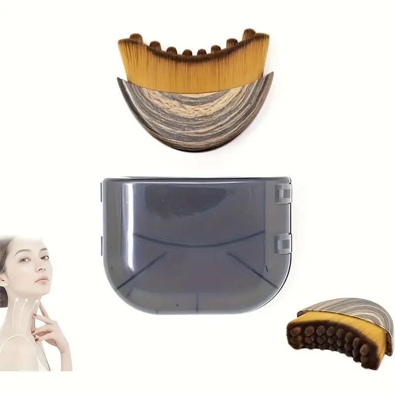 Lymphatic Contour Face Brush for Jawline & Chin Sculpting – Dry Brushing Massager for Lymphatic Drainage & Facial Fatigue Relief,  Ergonomically Designed to Fit The Skin Precisely  (1PCS) contour face brush