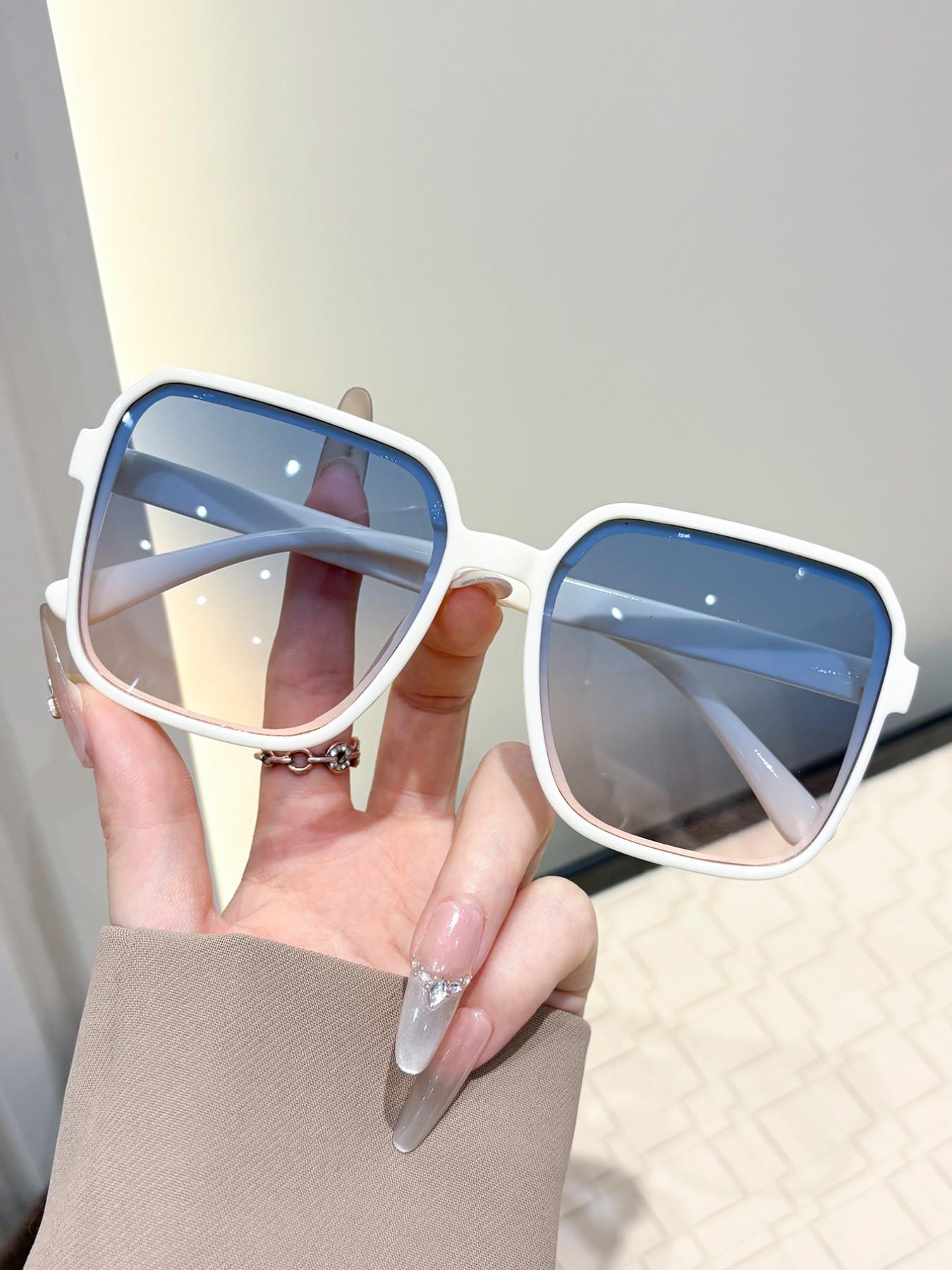 Classic Square Women's Sunglasses, Trendy Casual Sunglasses, Perfect for Afternoon Tea Parties, Beach Vacations, Date, Stylish Eyewear Accessories