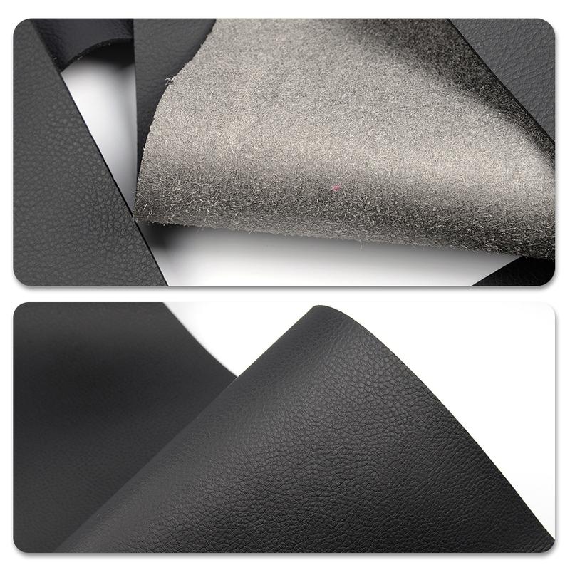 G-PLUS- Leather Door Panel Insert Card Cover Sticker Kit Black Fit For Ford Mustang 2005-2009