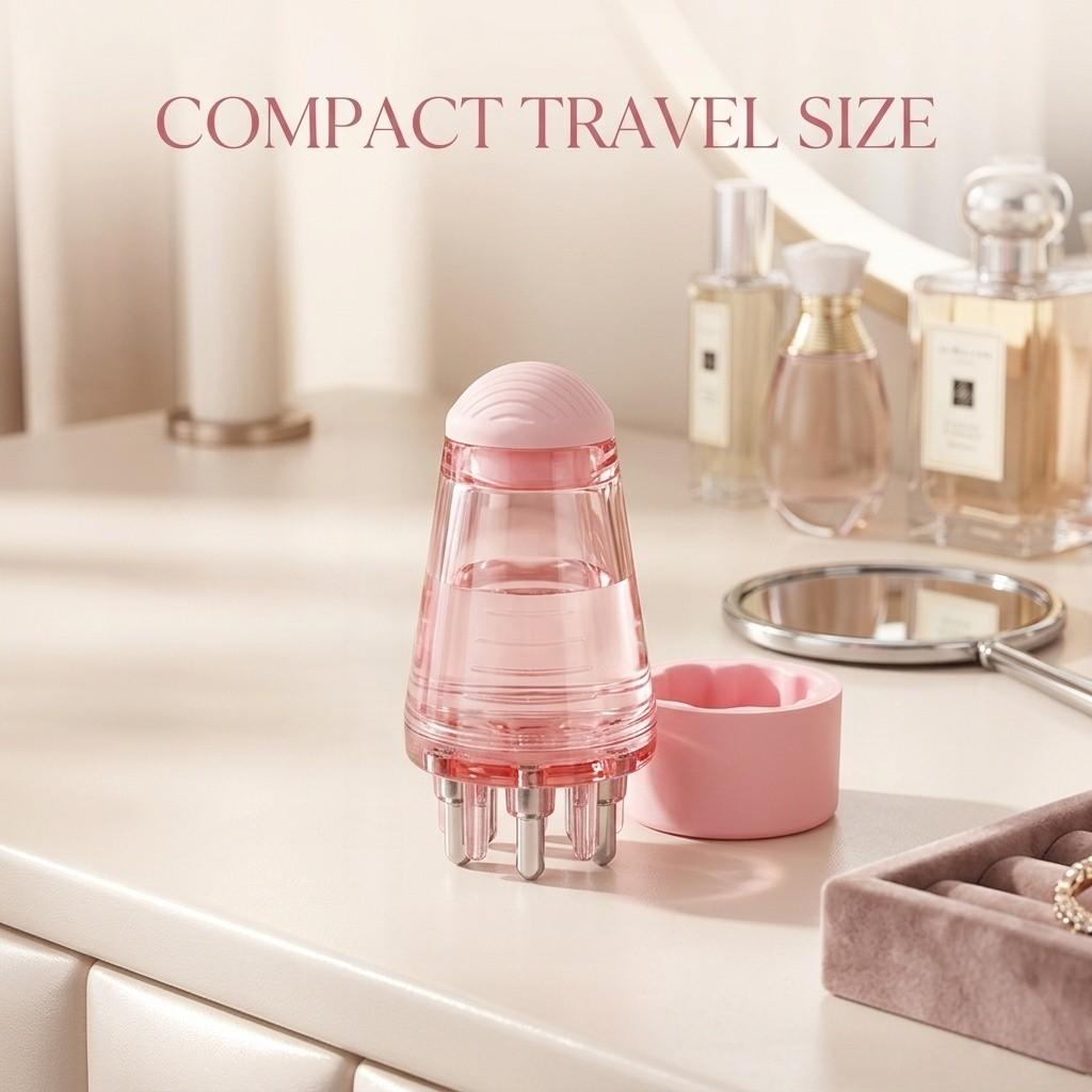 Scalp Applicator Roller with Massage – Precision Hair Growth Serum Applicator for Oily, Dandruff & Hair Loss Care, 2-in-1 Roll-On Scalp Massager, Boosts Absorption, No Waste, Portable for Daily & Travel