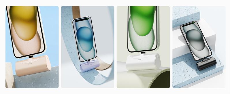 iWALK Mini Portable Charger 4500mAh USB-C 20W Fast Charging Power Bank Compatible with iPhone 16 Pro Max Samsung Galaxy S24 LG Xiaomi Lightweight Compact Chargeable - Smartphone