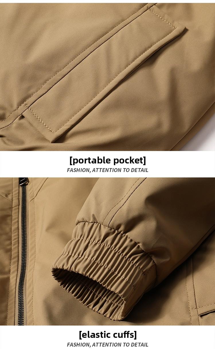2026 New Men Fleece Lined Jacket, Thick Quilted Liner Warm Bomber Coat with Fluffy Faux Fur Collar, Elastic Cuff Windproof Zip Up Outerwear, Fashion Casual Male Winter Streetwear Jacket for Daily Commute Outdoor Activities Daily Wear Daily Travel