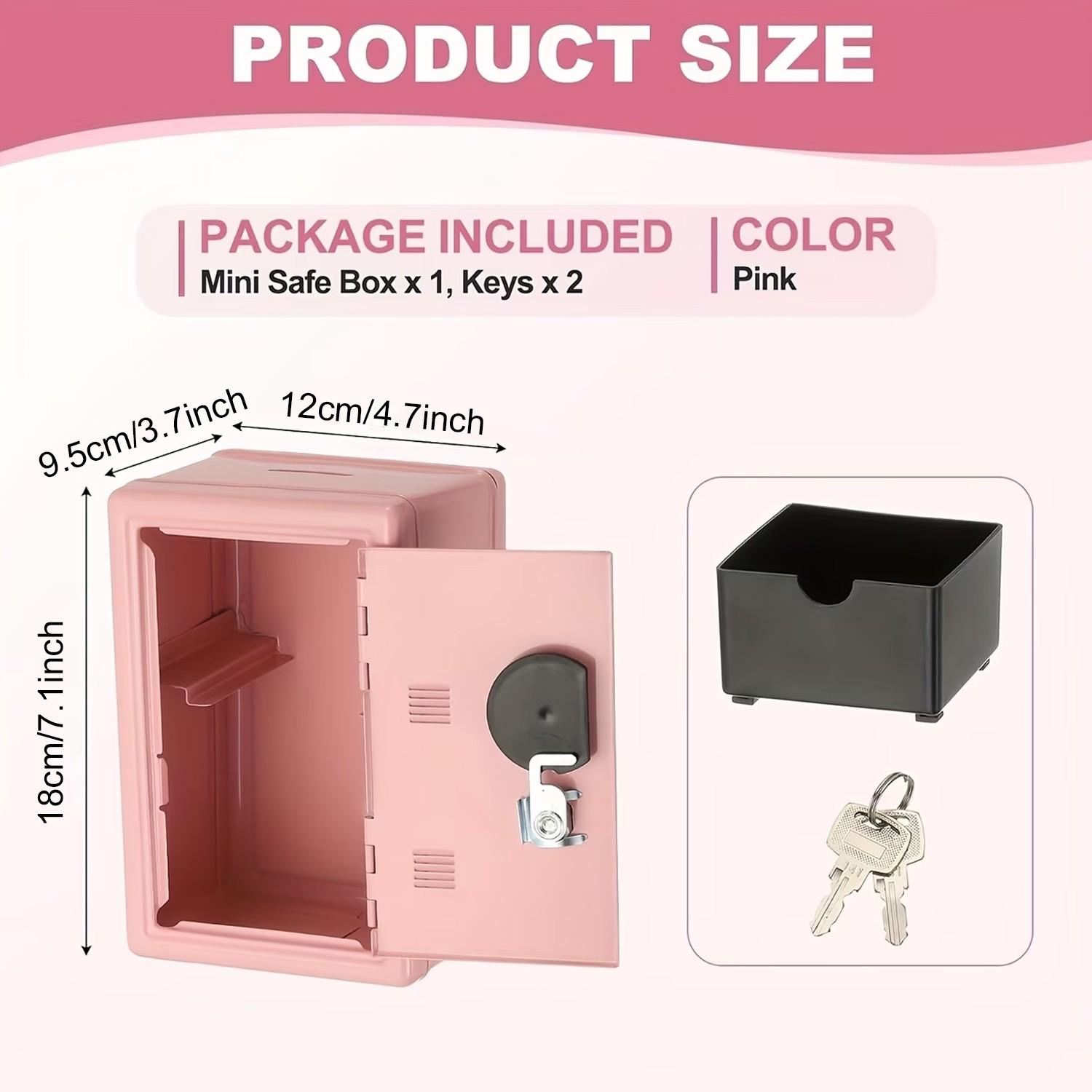 Metal Key Safe Box, Large Capacity Security Vault, Emergency Unlock, Compact Floor/table Top, Home Office Business Use